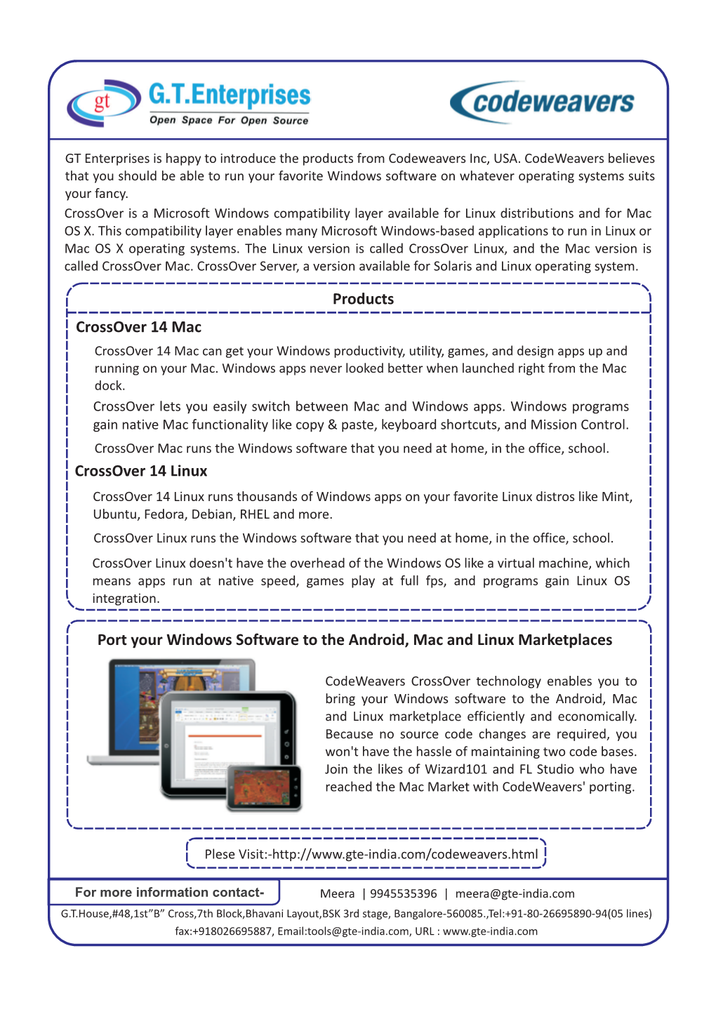 Crossover 14 Mac Crossover 14 Linux Products Port Your Windows Software to the Android, Mac and Linux Marketplaces