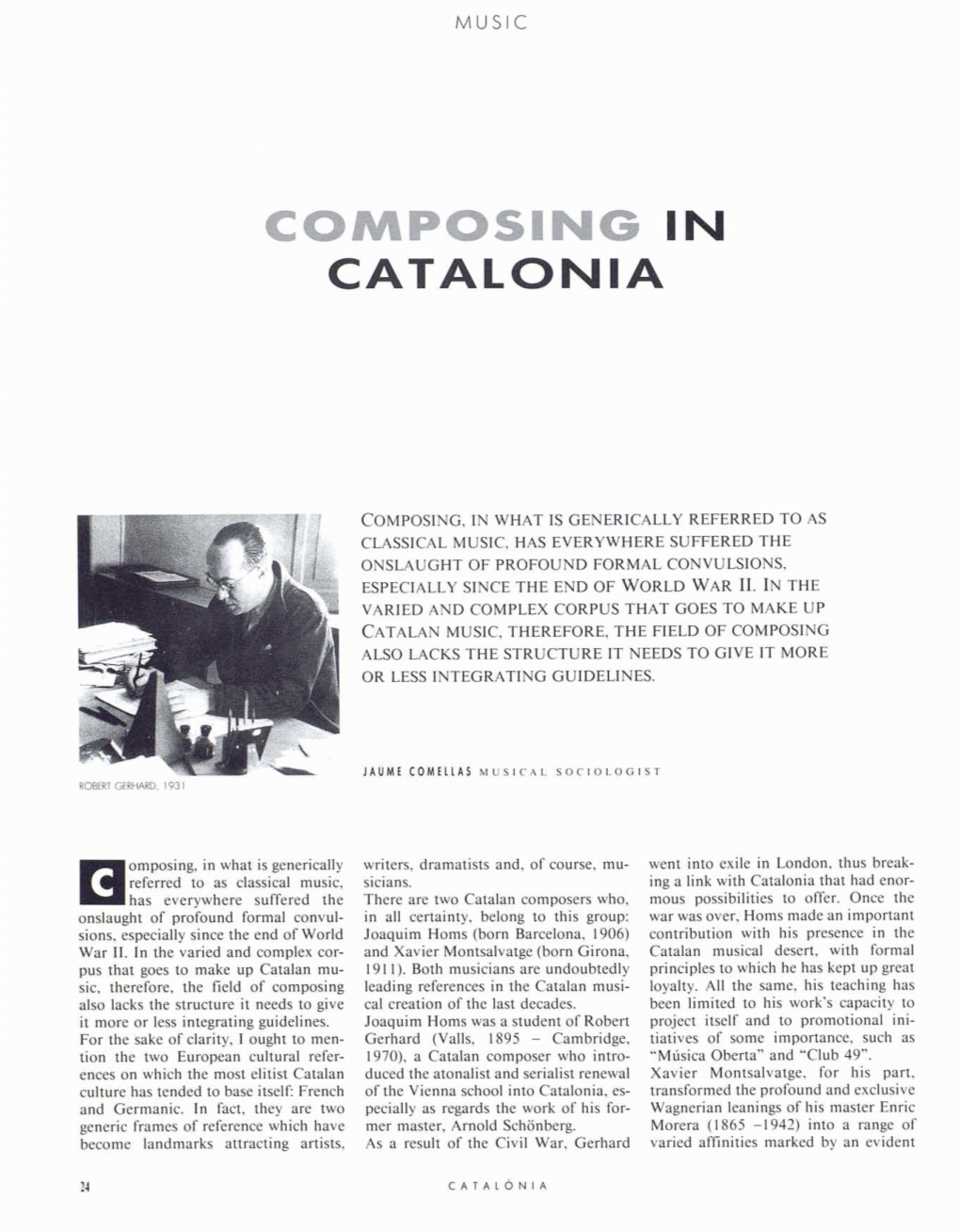 Composing Catalonia