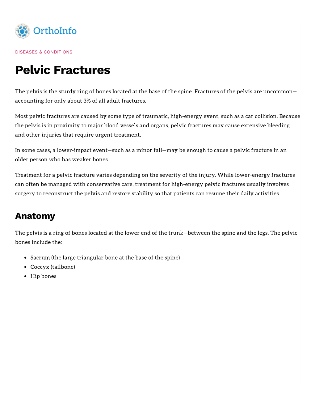 Pelvic Fractures