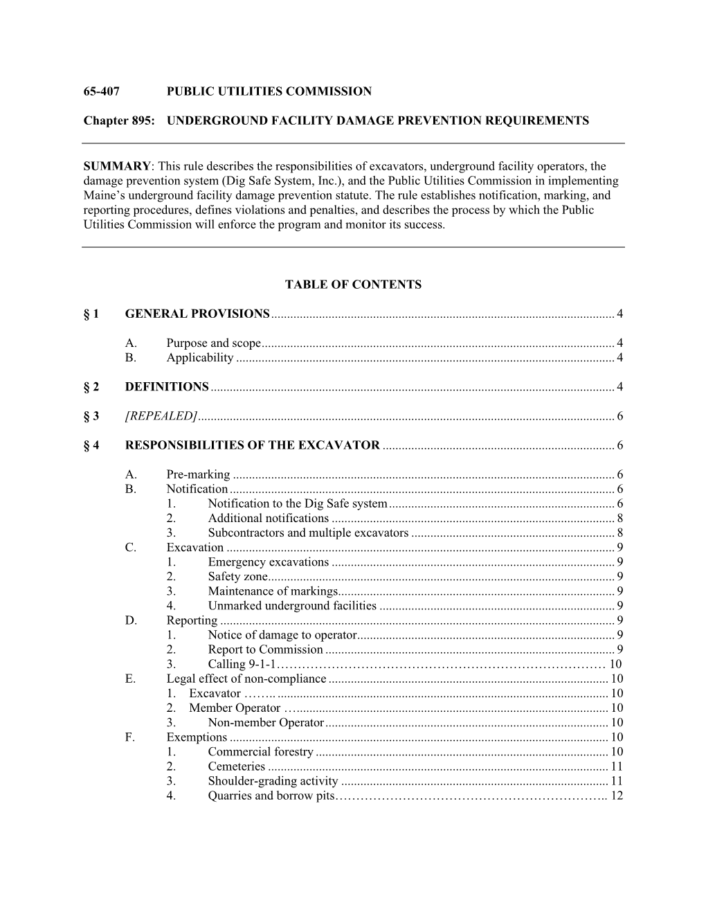 Rules Requiring Face-To-Face Meetings Between Excavators and Member Operators