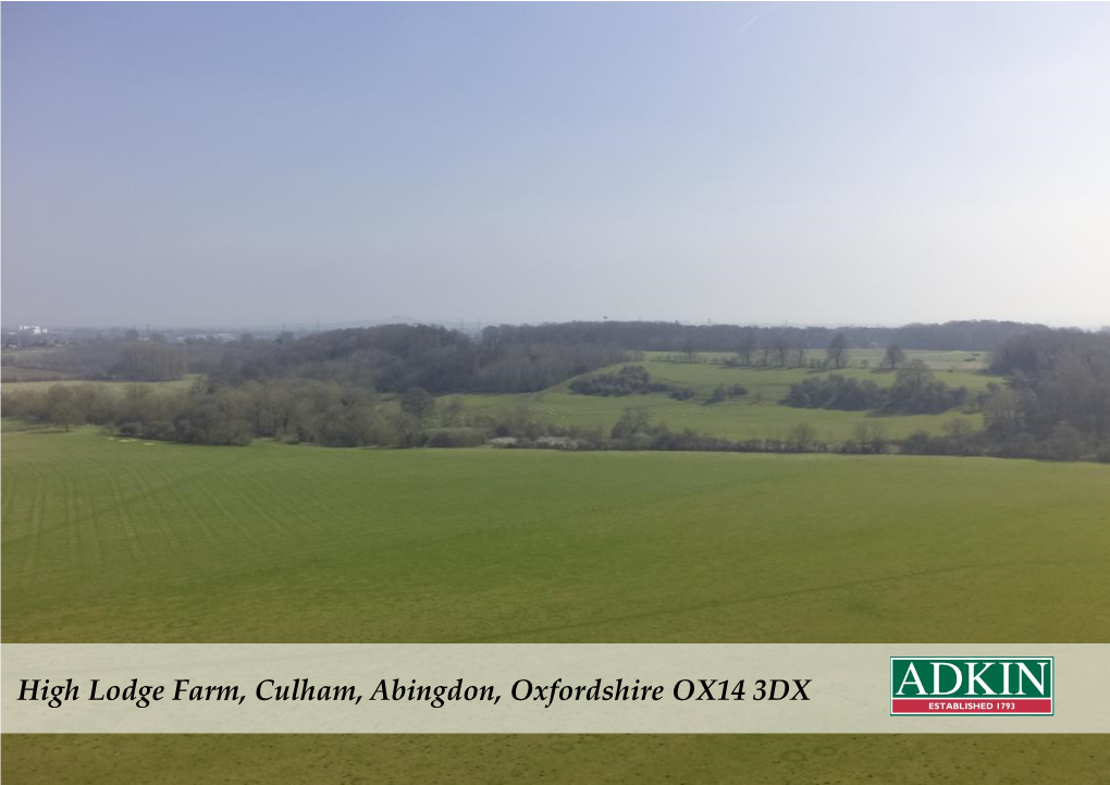 High Lodge Farm, Culham, Abingdon, Oxfordshire OX14 3DX