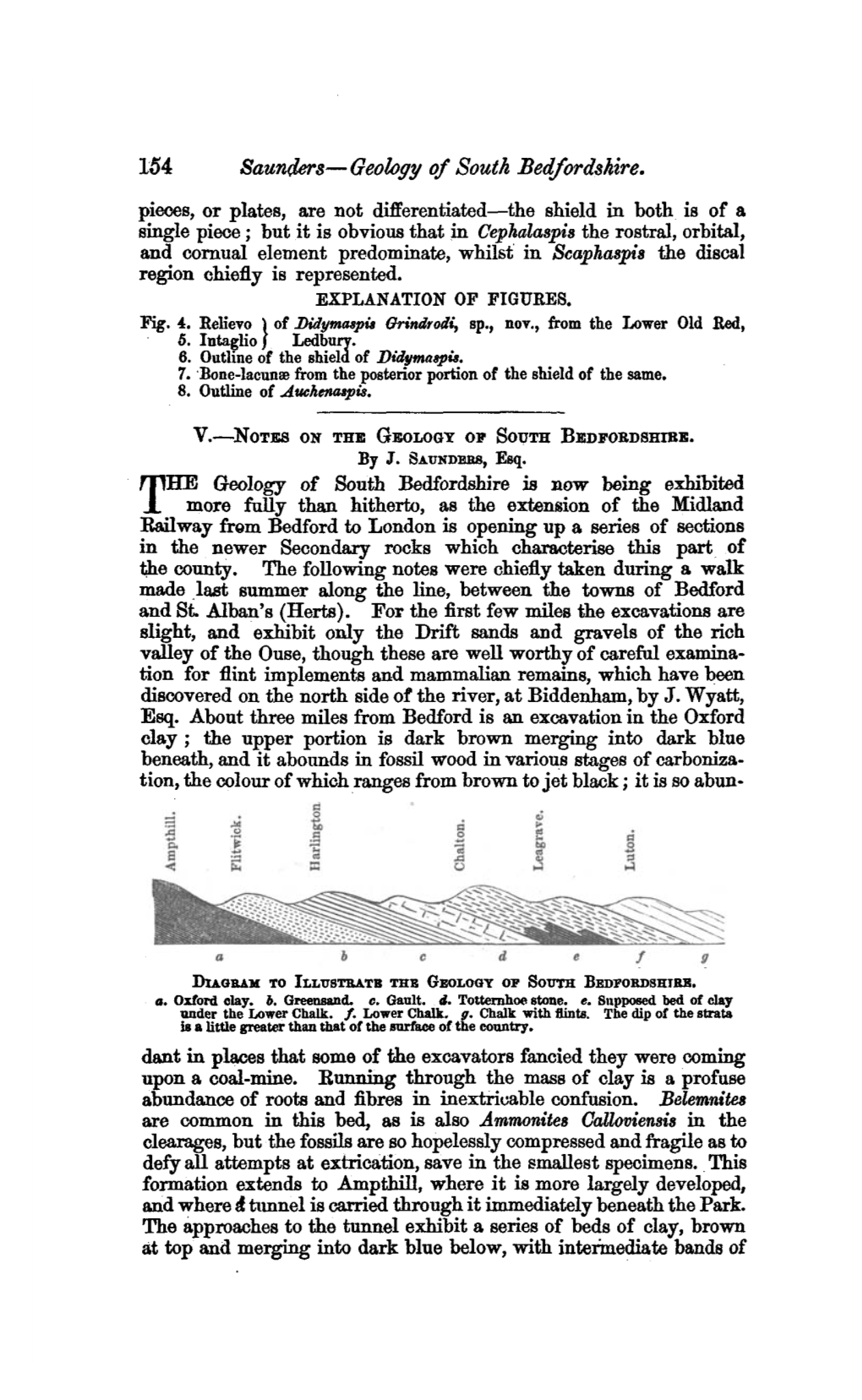 V.—Notes on the Geology of South Bedfordshire