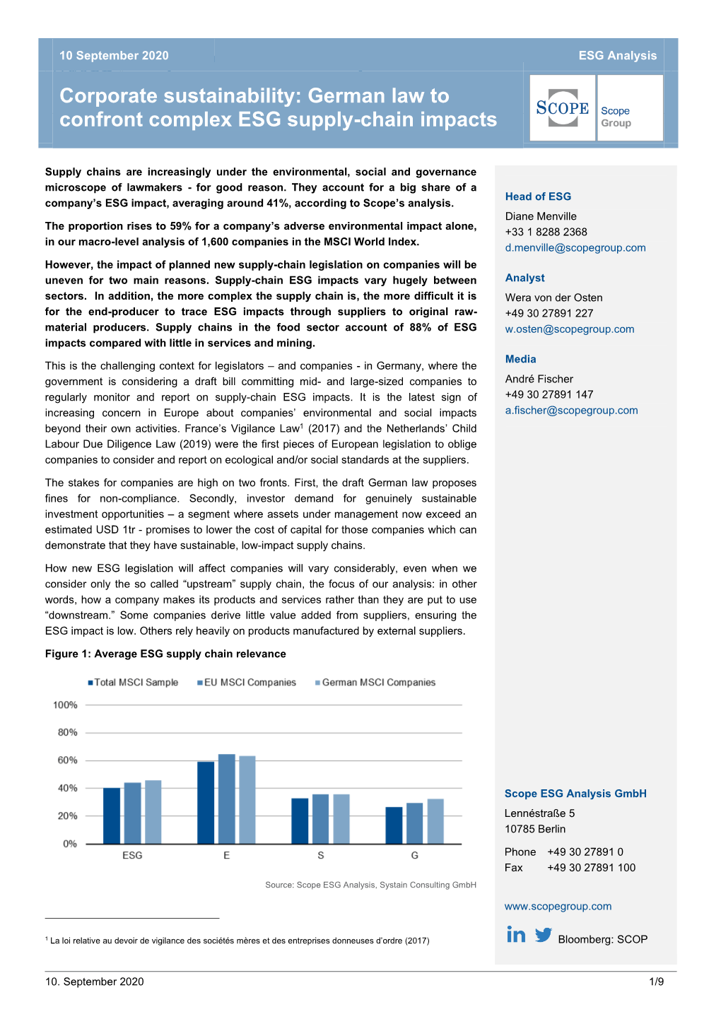 German Law to Confront Complex ESG Supply-Chain Impacts