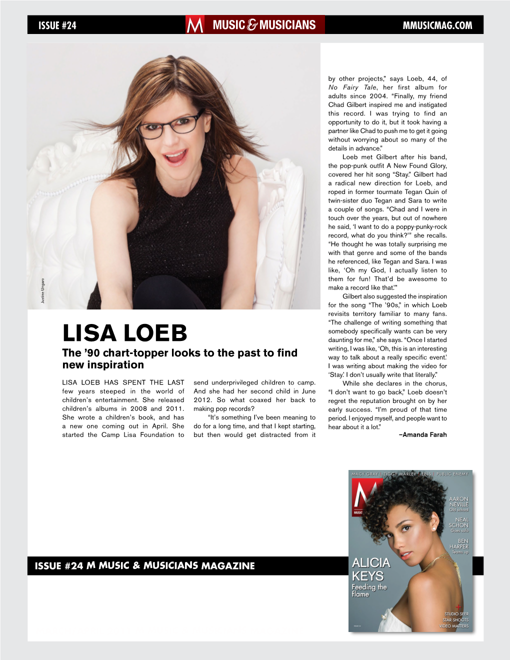 Lisa Loeb Daunting for Me,” She Says