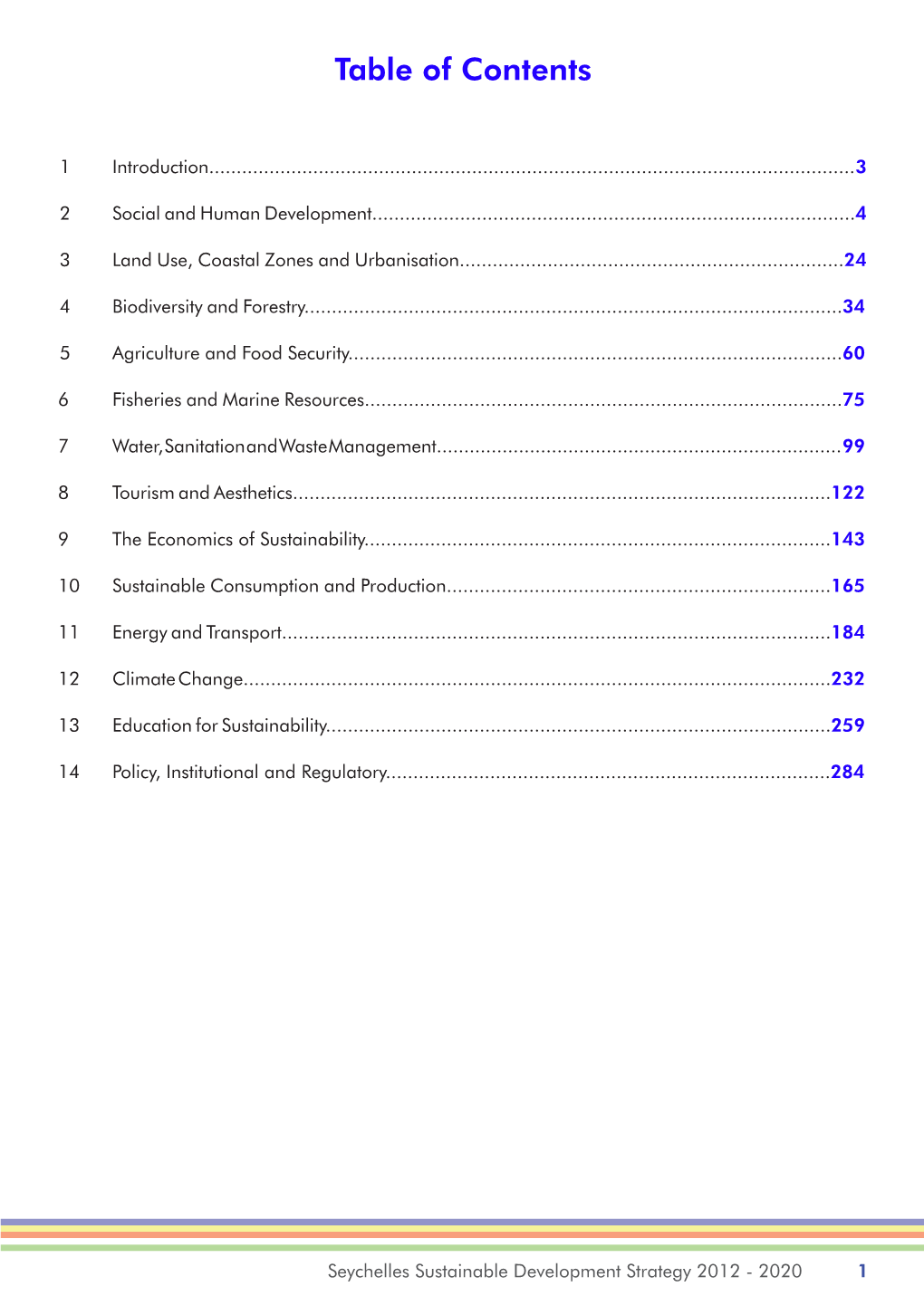 Table of Contents