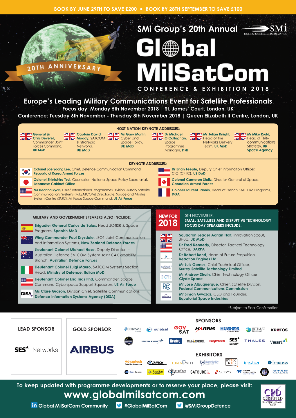 Global Milsatcom Community #Globalmilsatcom @Smigroupdefence Dear Industry Colleagues