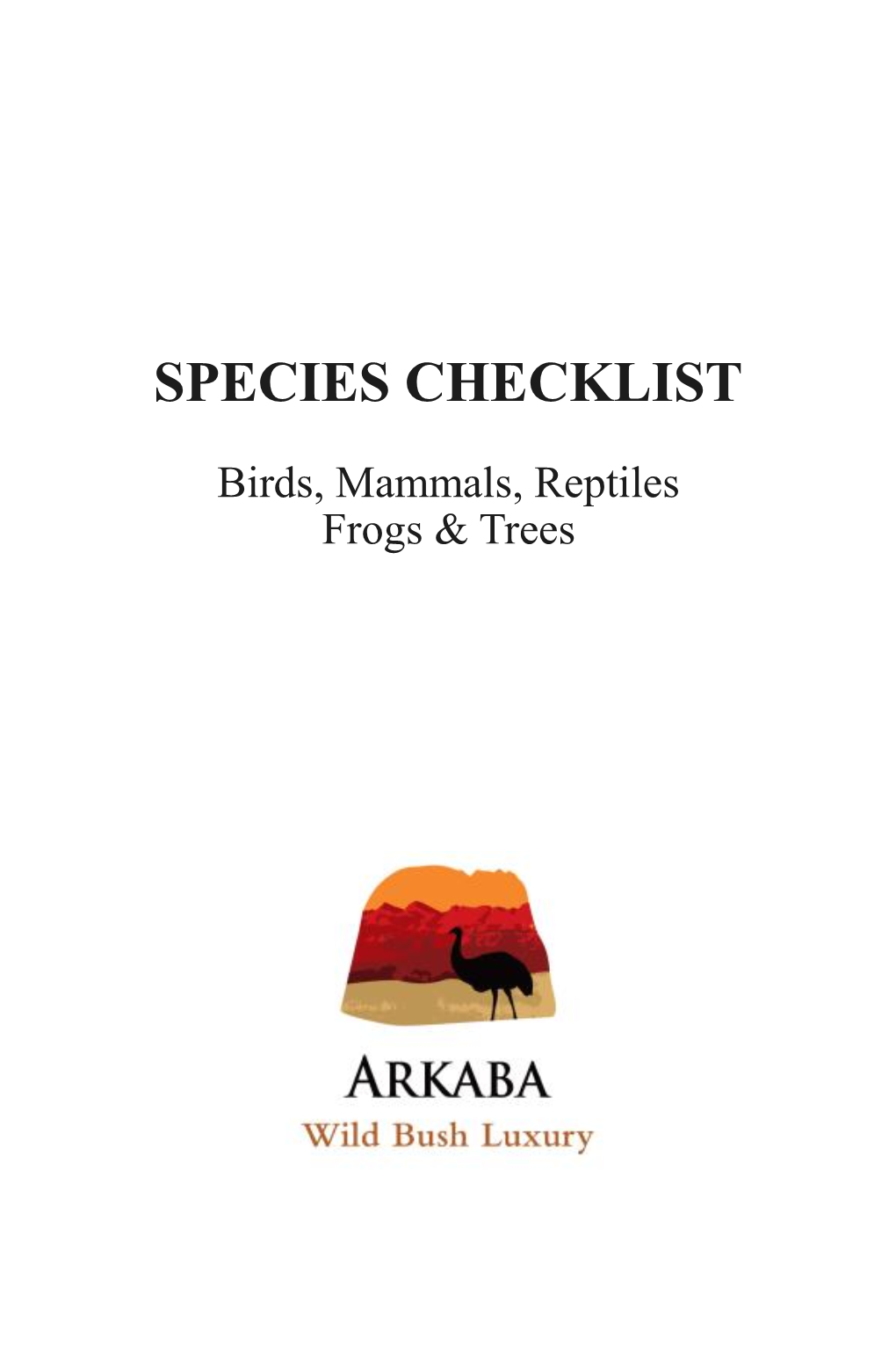 Species List