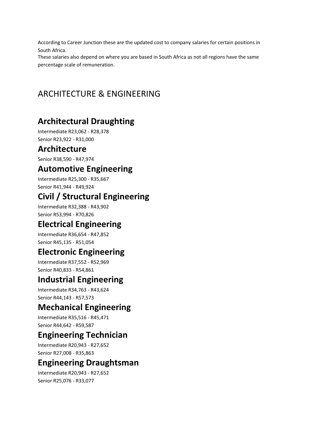 Civil / Structural Engineering