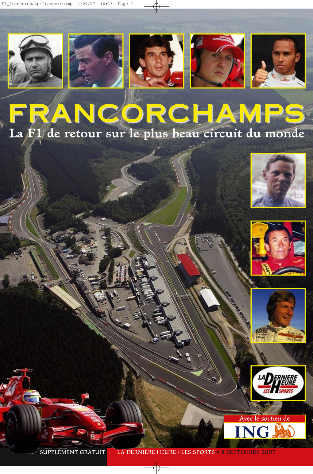 FRANCORCHAMPSFRANCORCHAMPS La F1 De Retour Sur Le Plus Beau Circuit Du Monde