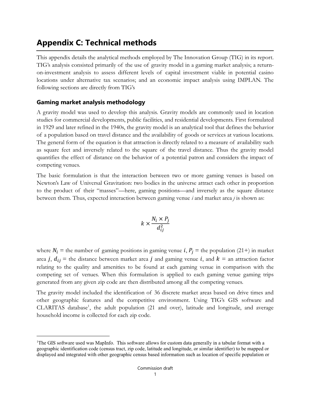 Appendix C: Technical Methods