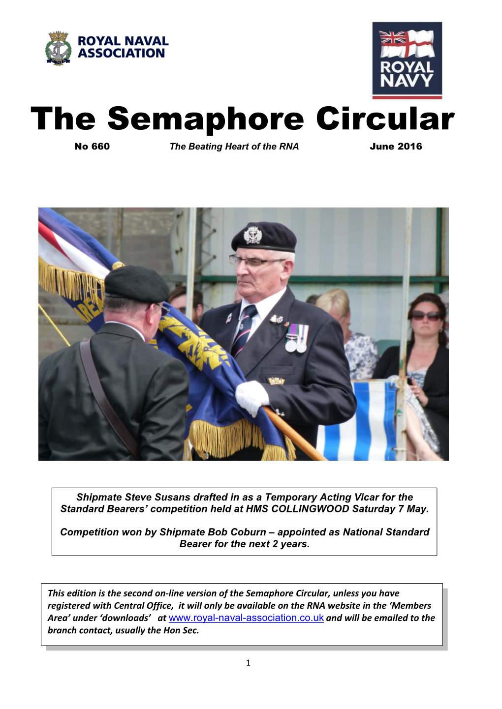 The Semaphore Circular No 660 the Beating Heart of the RNA June 2016