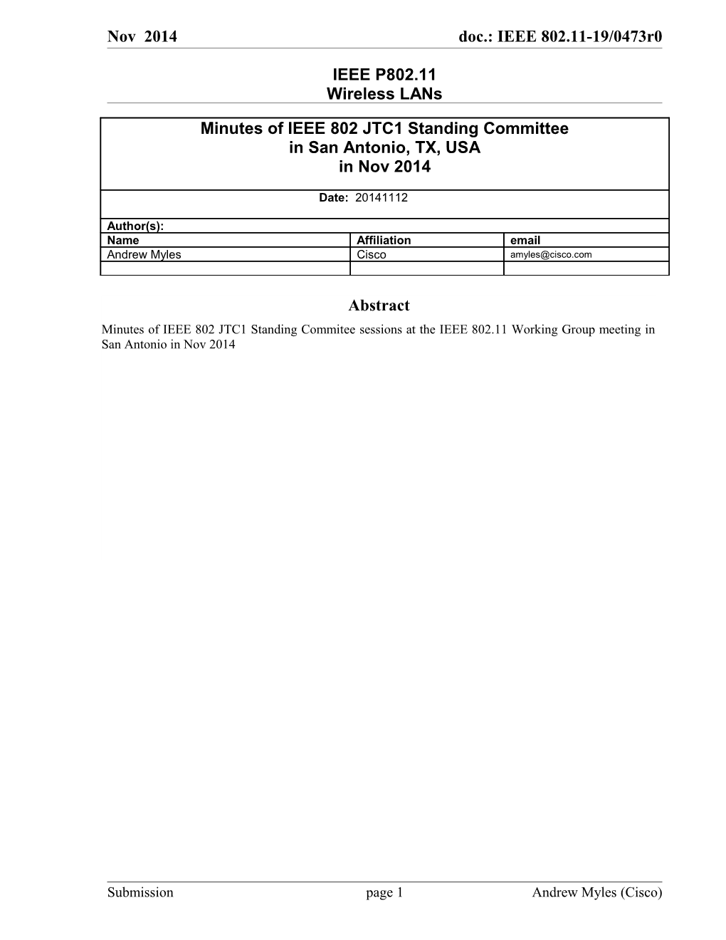 IEEE P802.11 Wireless Lans s26