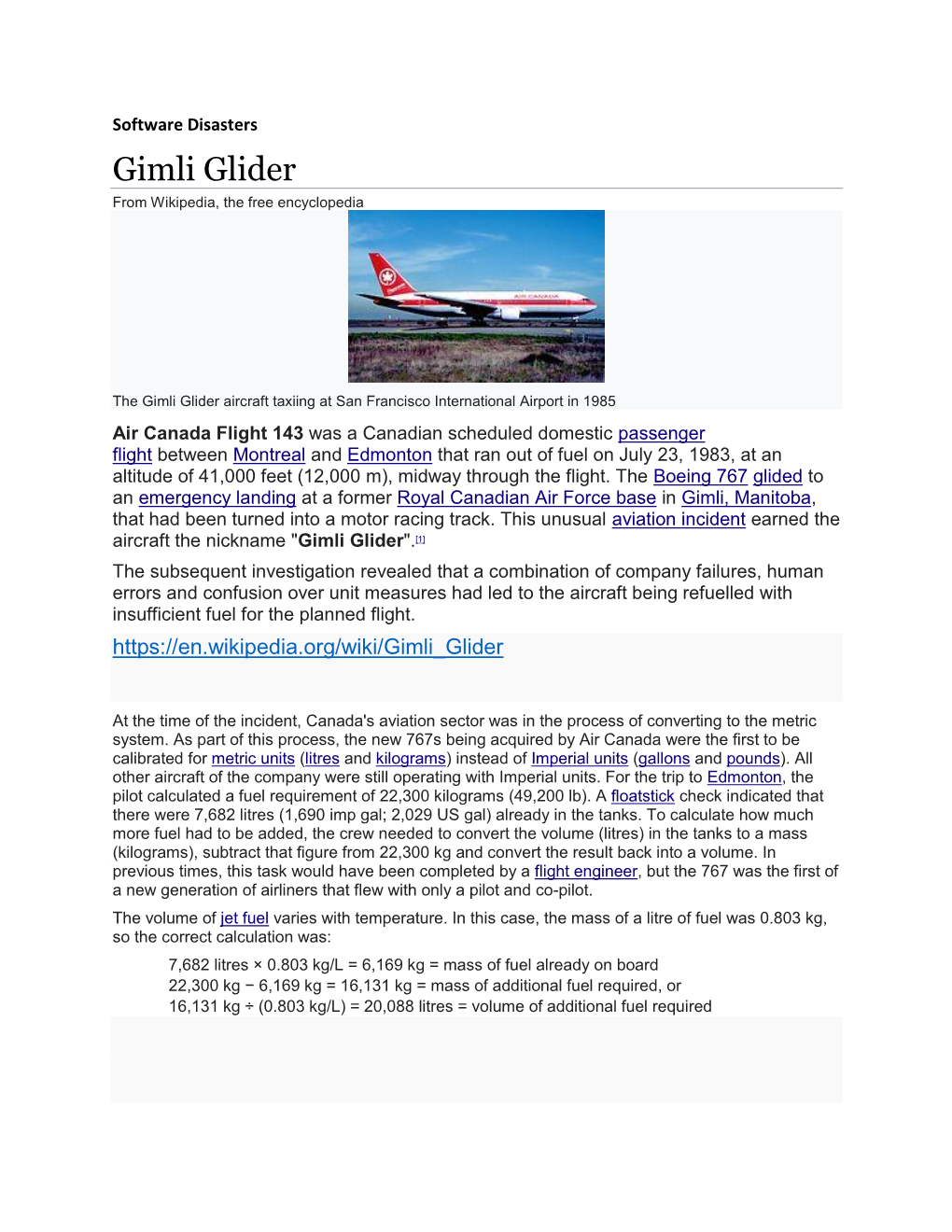 Gimli Glider from Wikipedia, the Free Encyclopedia