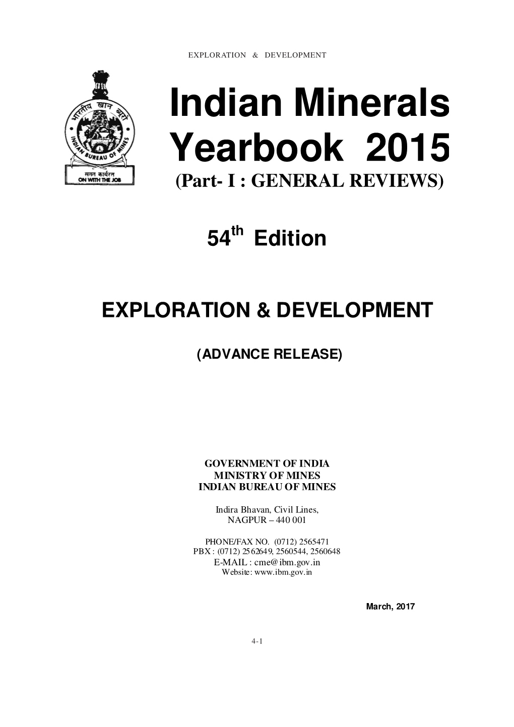 Exploration & Development 14-15