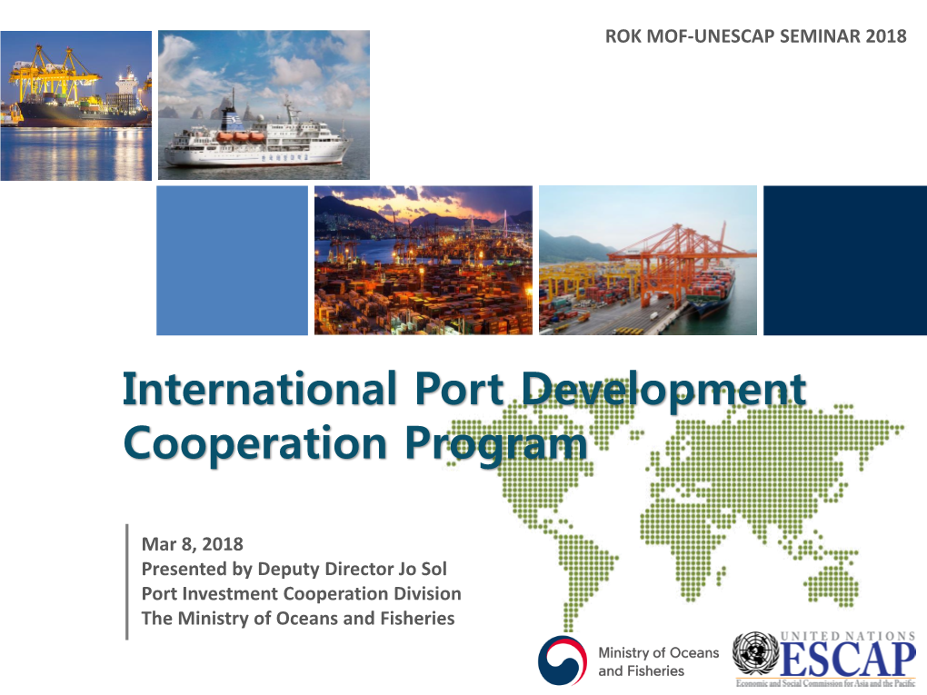 International Port Development Cooperation Program