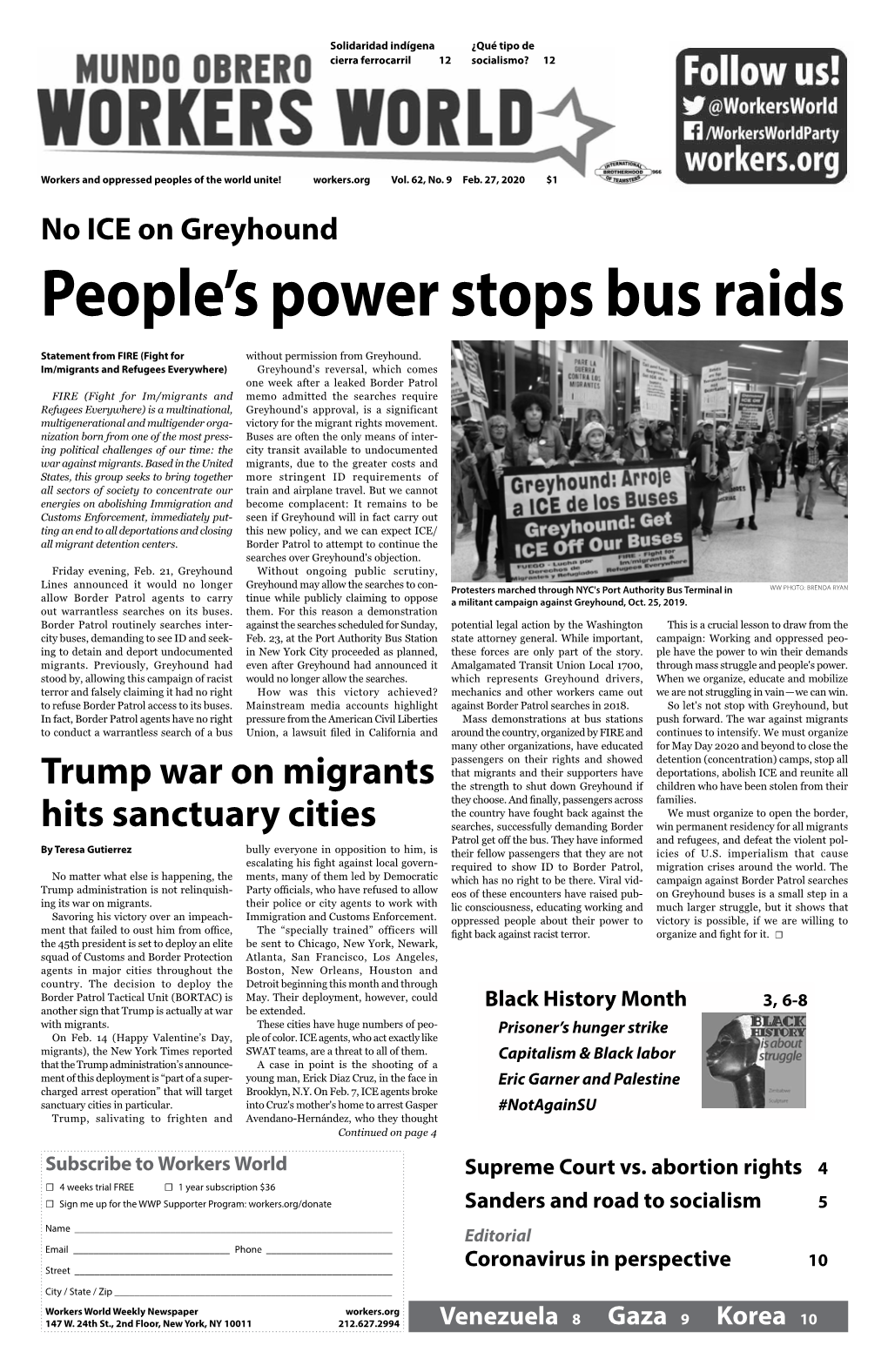 People's Power Stops Bus Raids