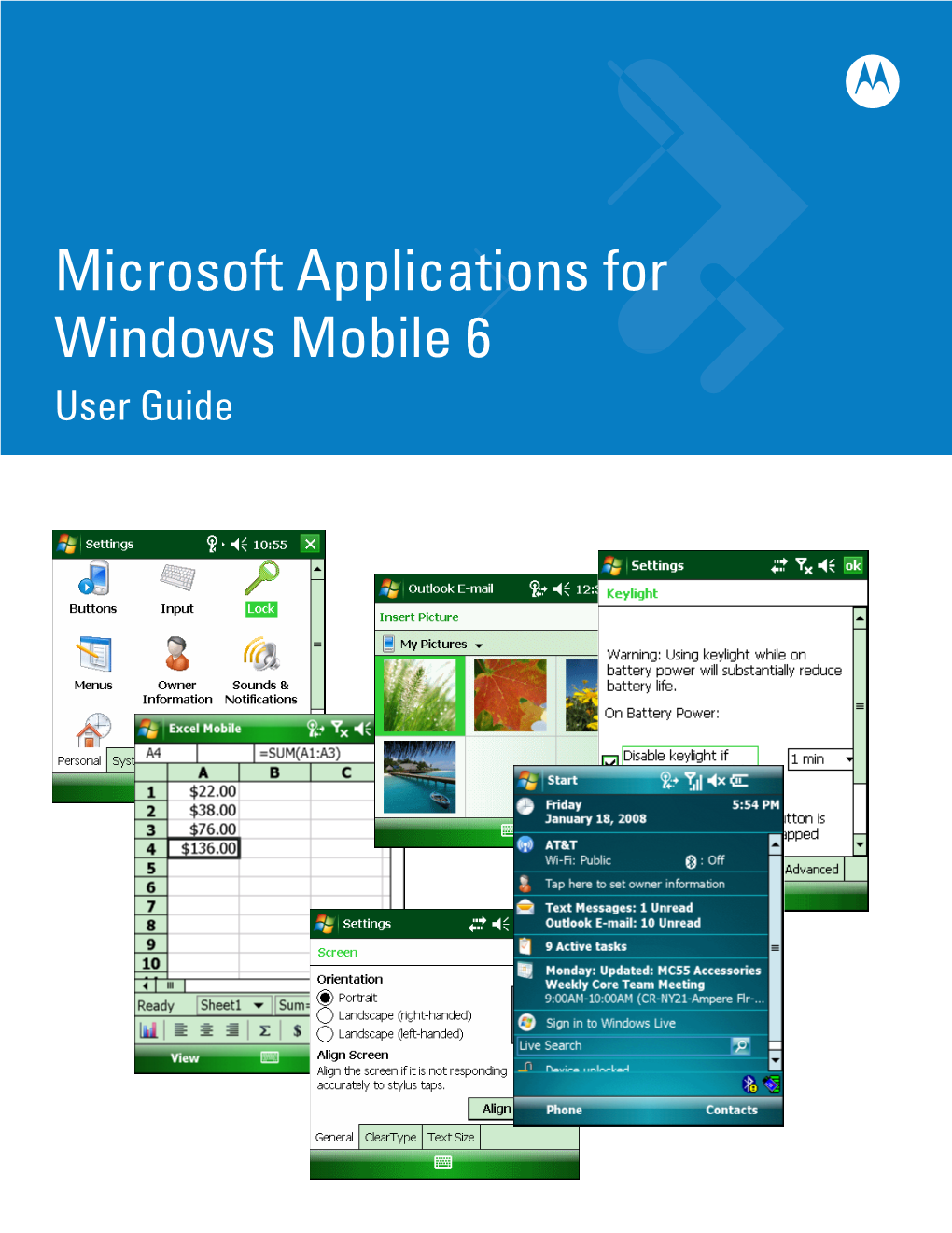 Microsoft Applications for Windows Mobile 6 User Guide (P/N 72E