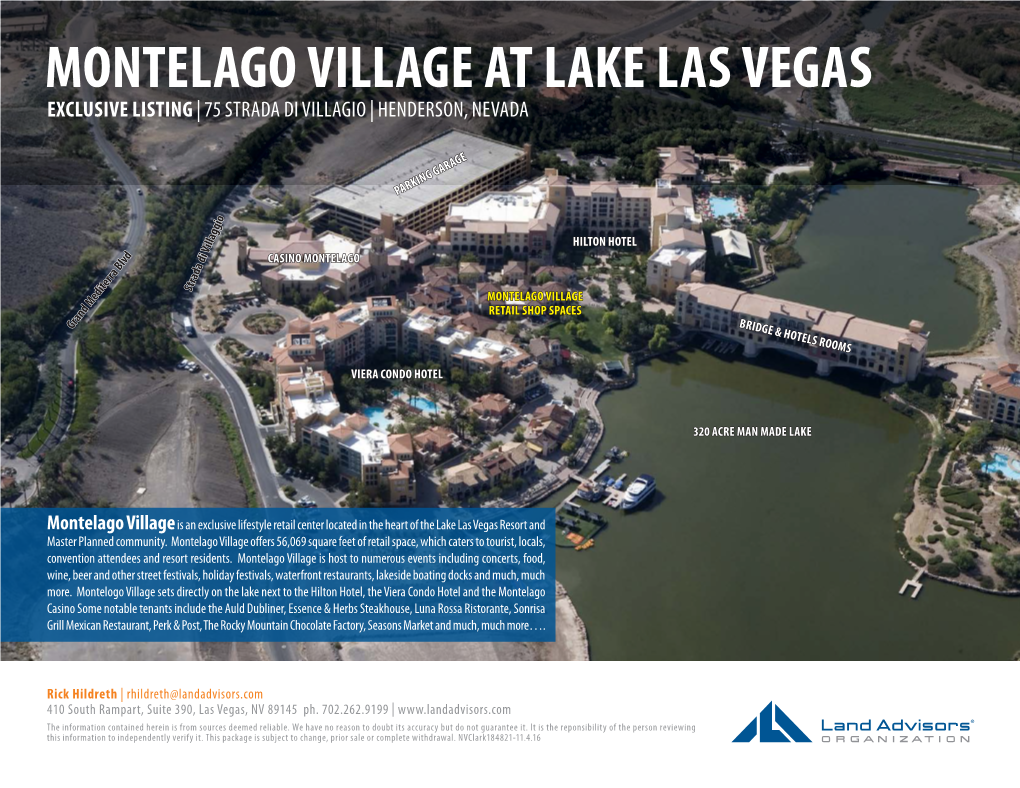 Montelago Village at Lake Las Vegas Exclusive Listing | 75 Strada Di Villagio | Henderson, Nevada