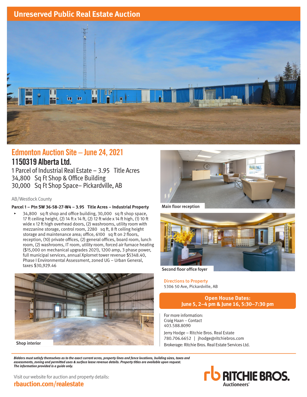 Edmonton Auction Site – June 24, 2021 1150319 Alberta Ltd