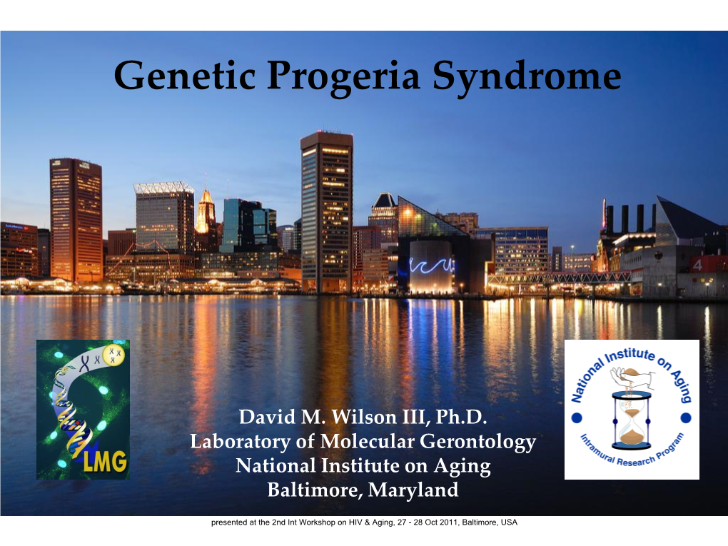 Genetic Progeria Syndrome