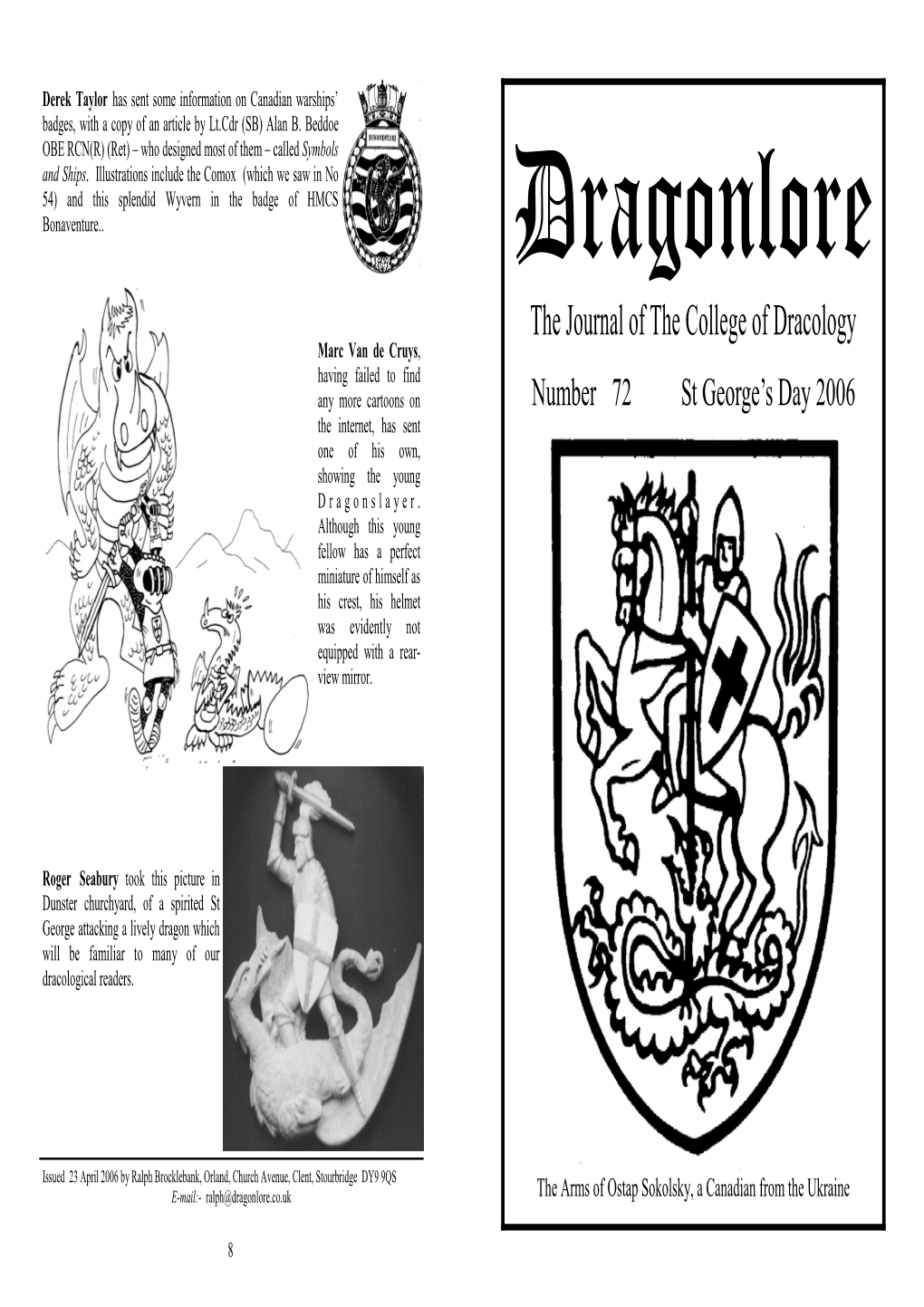 Dragonlore Issue 72 06-05-06