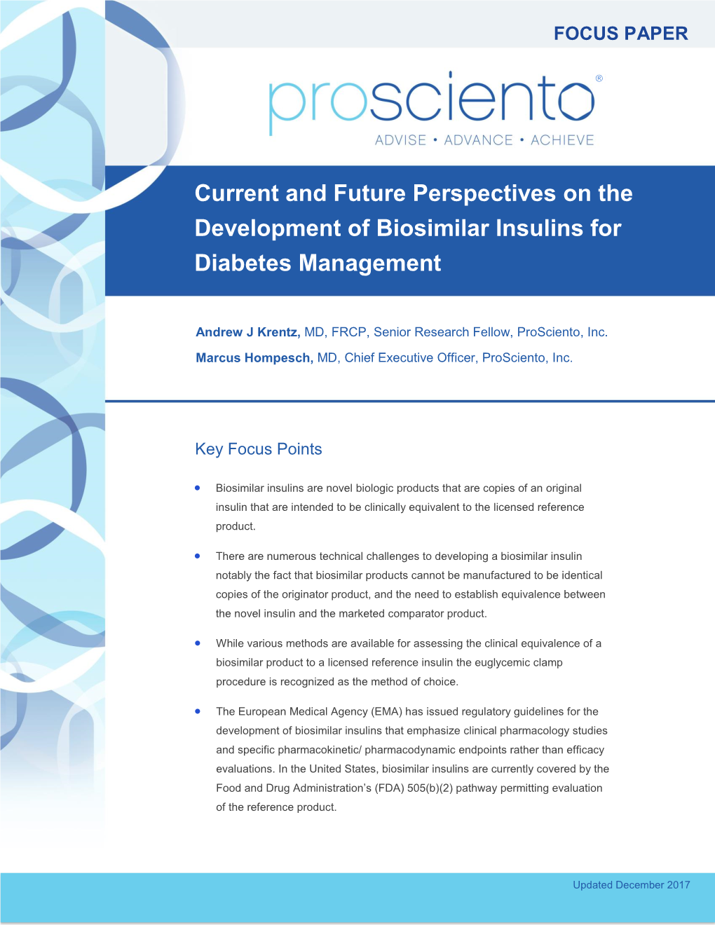 Current and Future Perspectives on the Development of Biosimilar Insulins for Diabetes Management