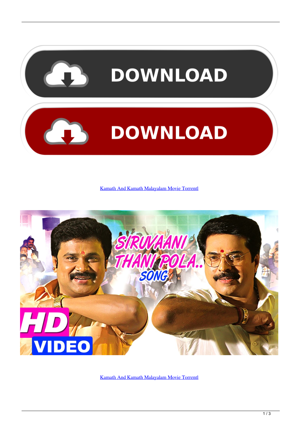 Kamath and Kamath Malayalam Movie Torrentl
