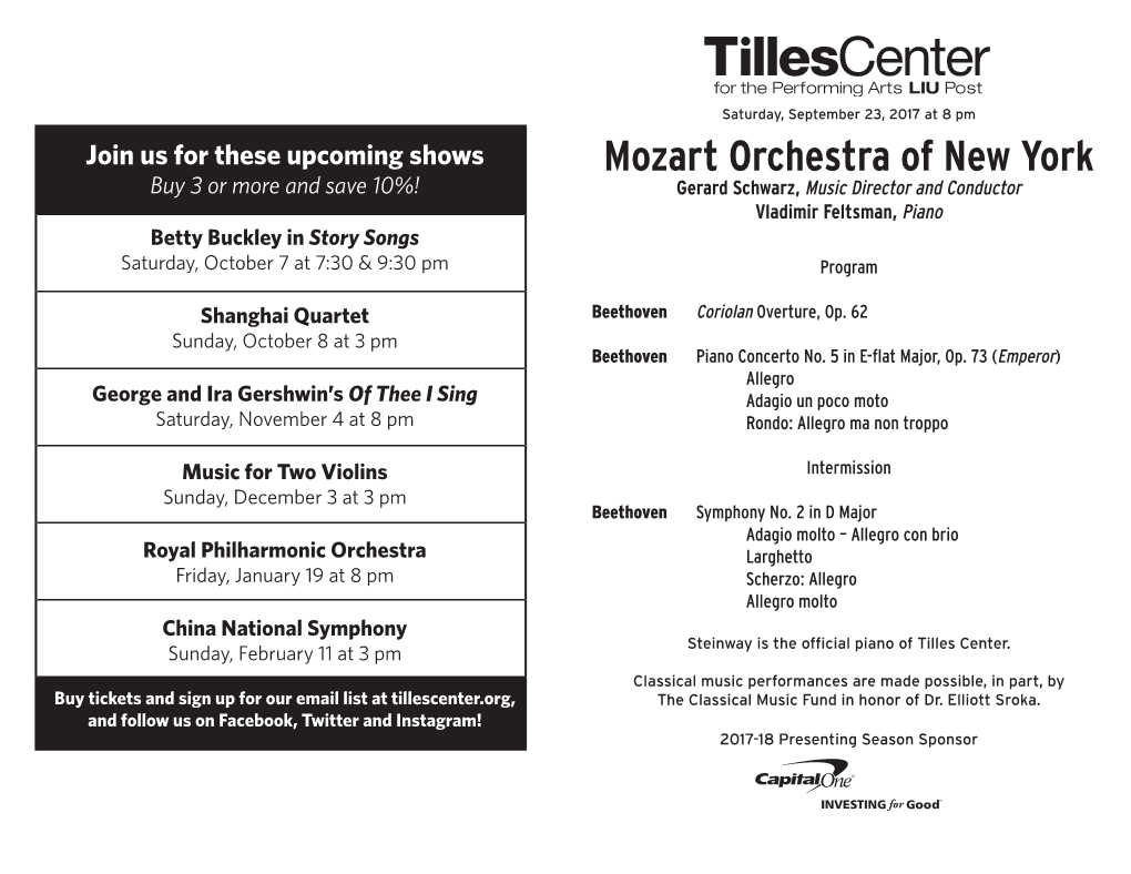 Mozart Orchestra of New York