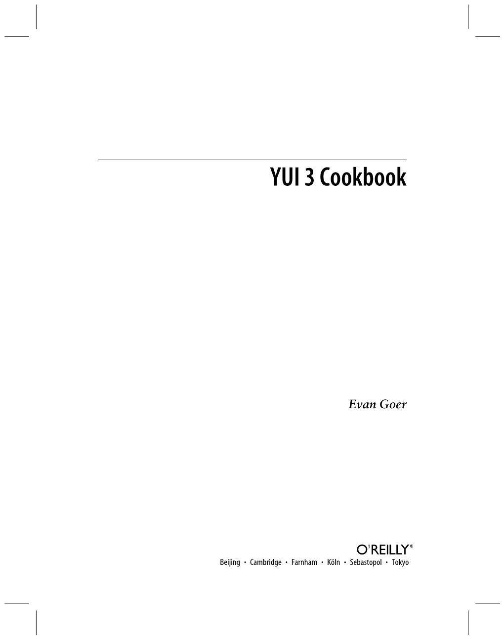 YUI 3 Cookbook