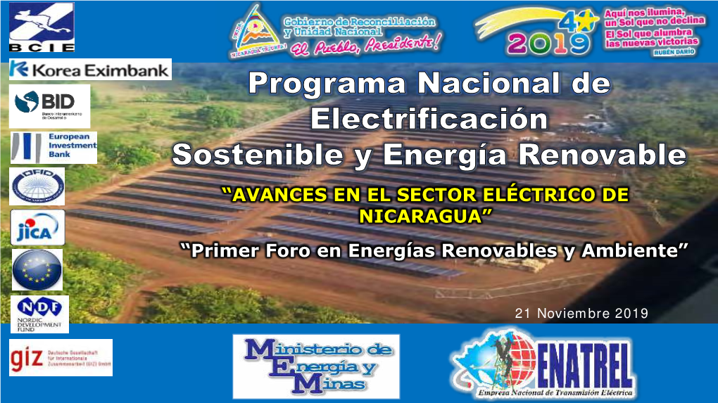 Avances En El Sector Eléctrico En Nicaragua