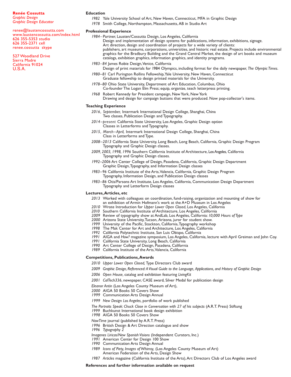 U.S.A. Design of Print Materials for 1984 Olympics, Including Format for the Daily Newspaper, the Olympic Times