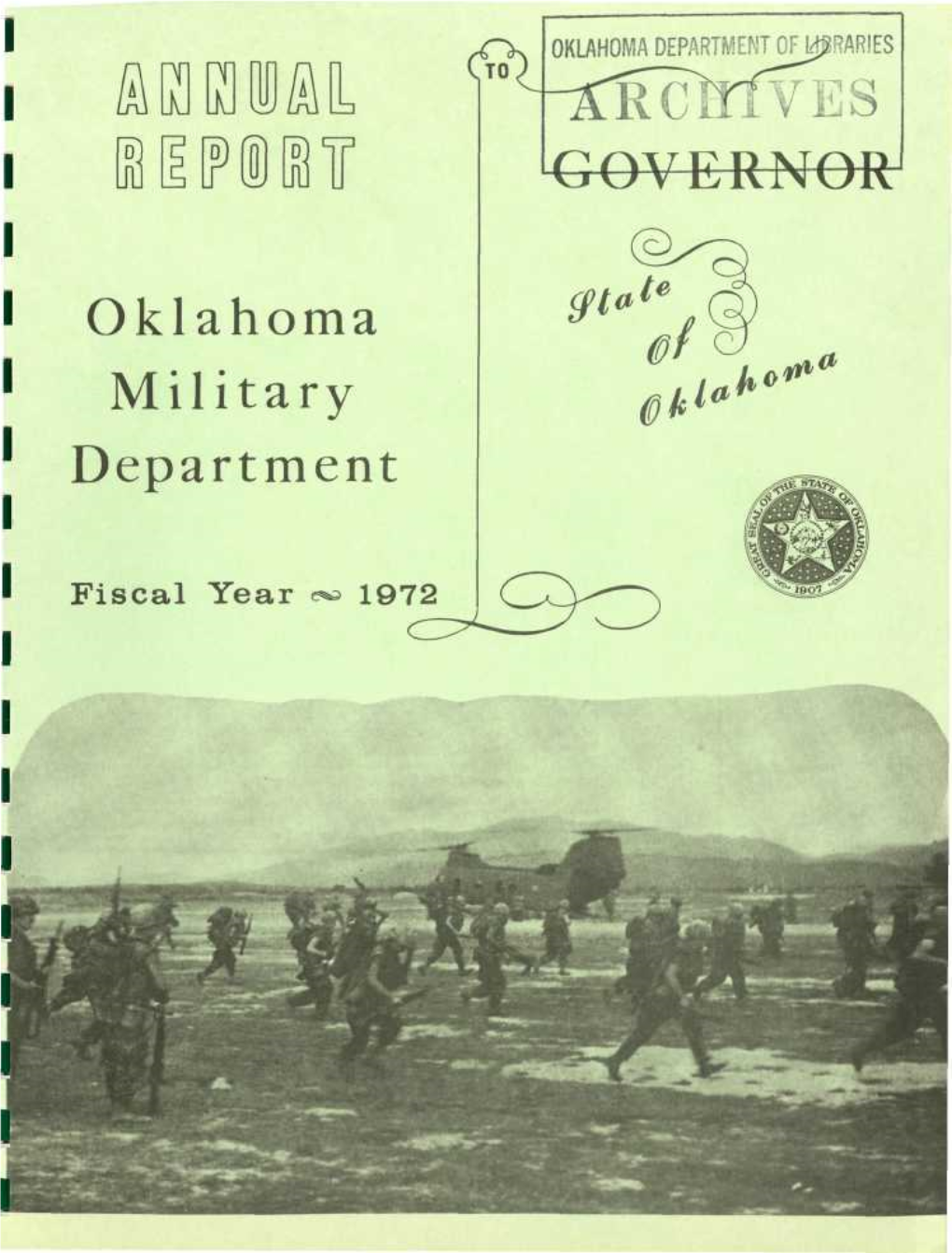 Oklahoma Military Department VES GOVERNOR