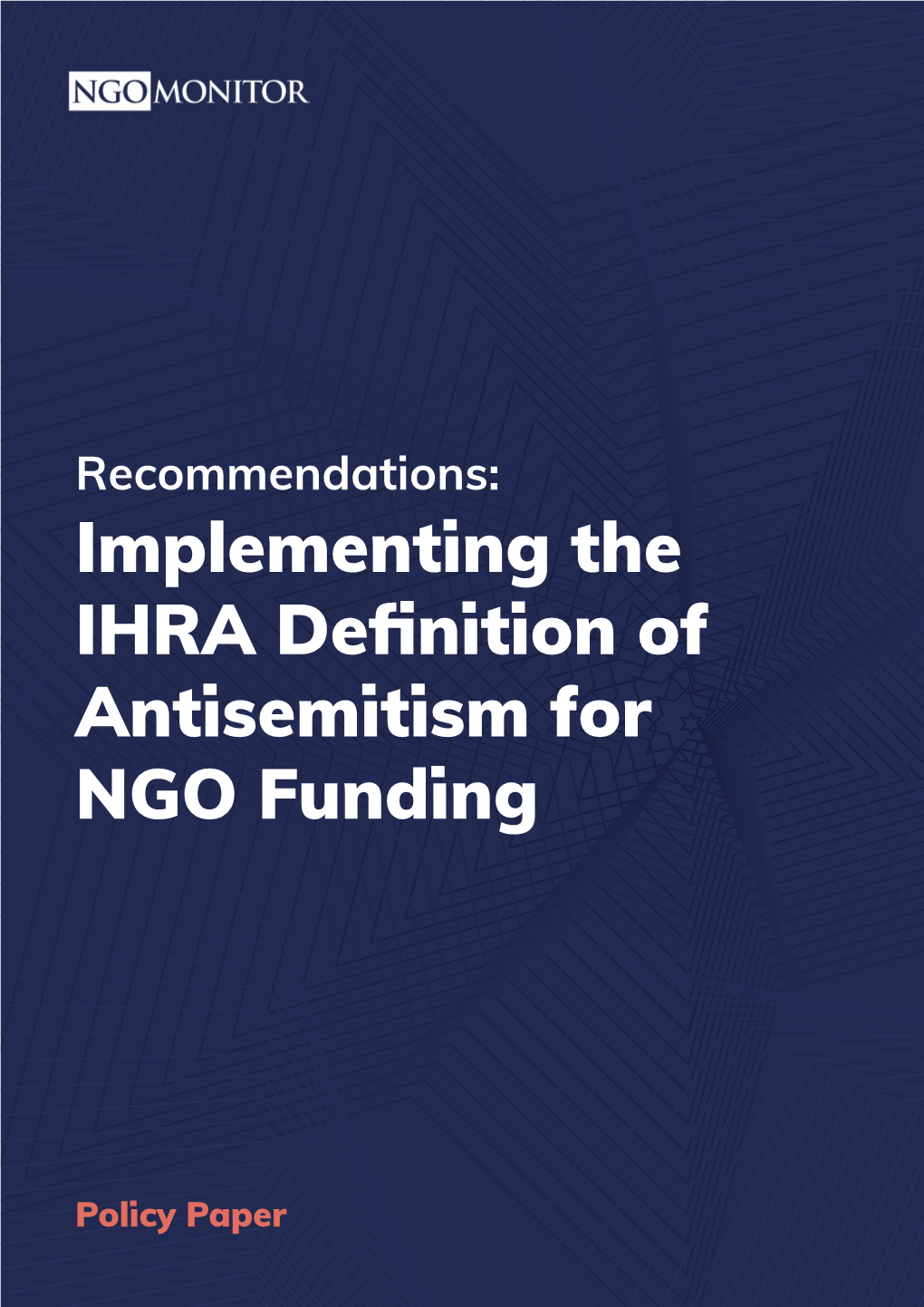 Implementing the IHRA Definition of Antisemitism for NGO Funding