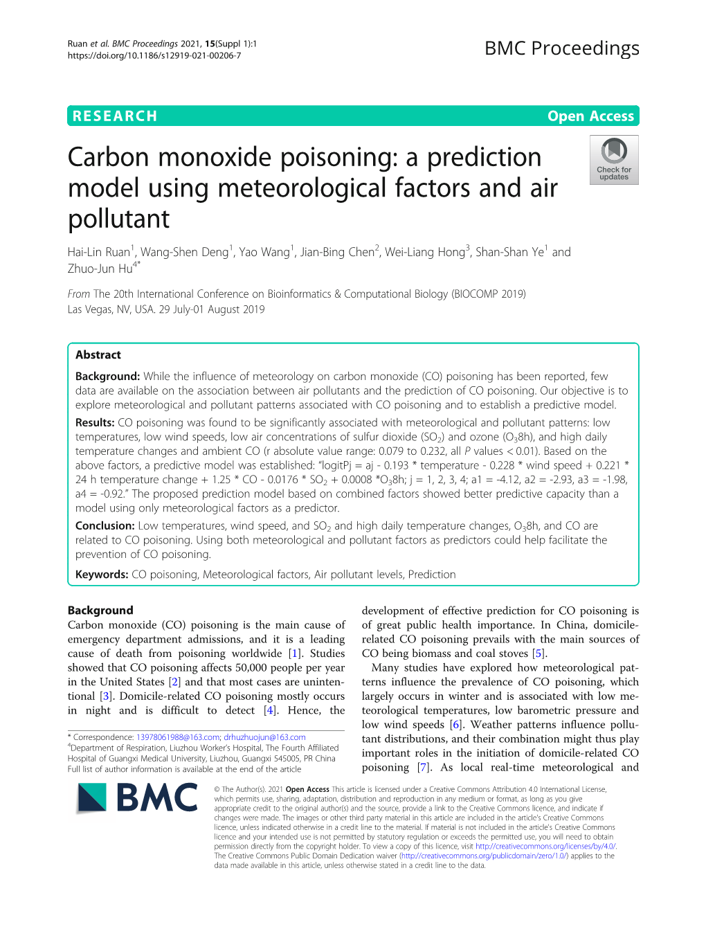 A Prediction Model Using Meteorological Factors and Air