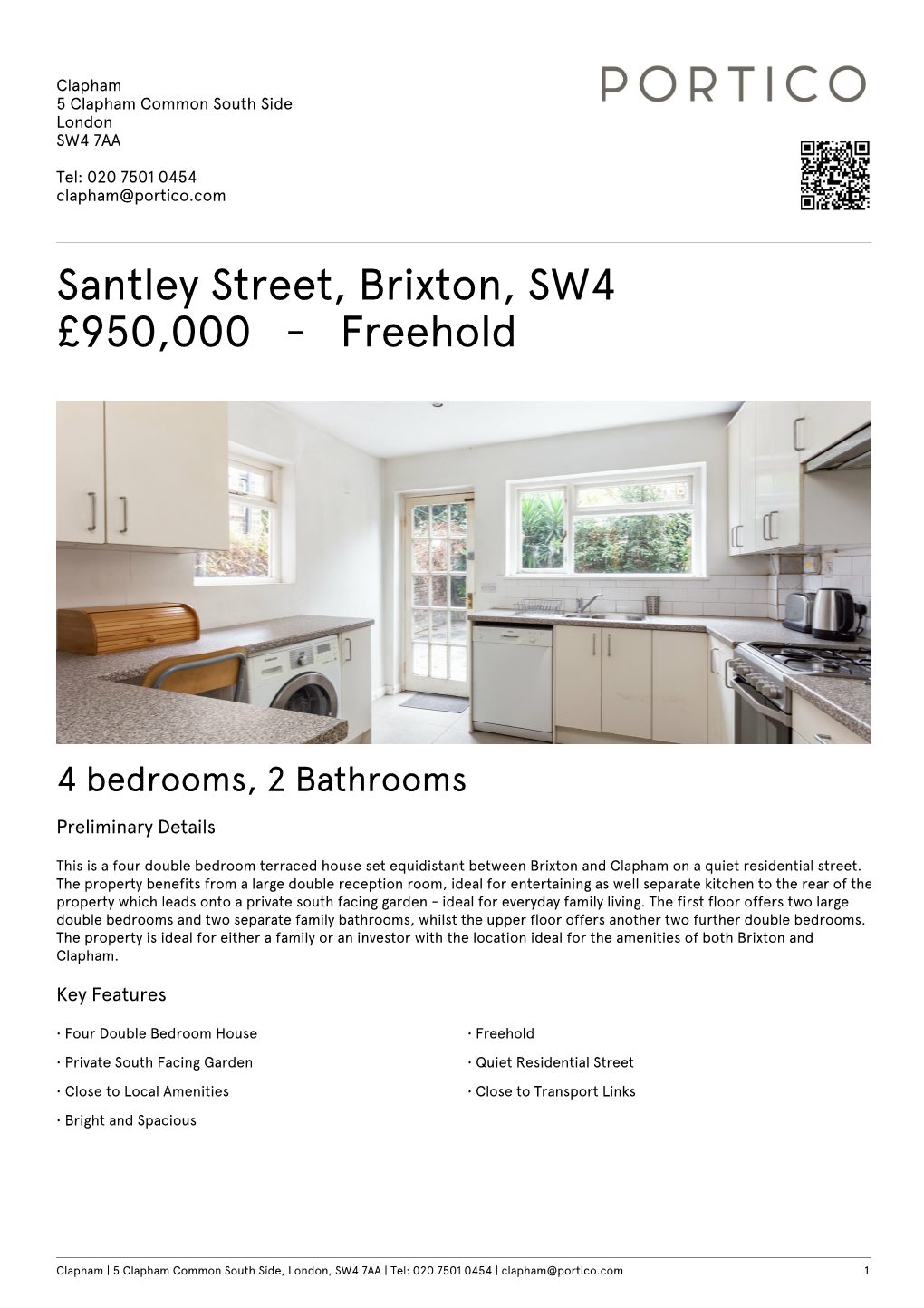 Santley Street, Brixton, SW4 £950000