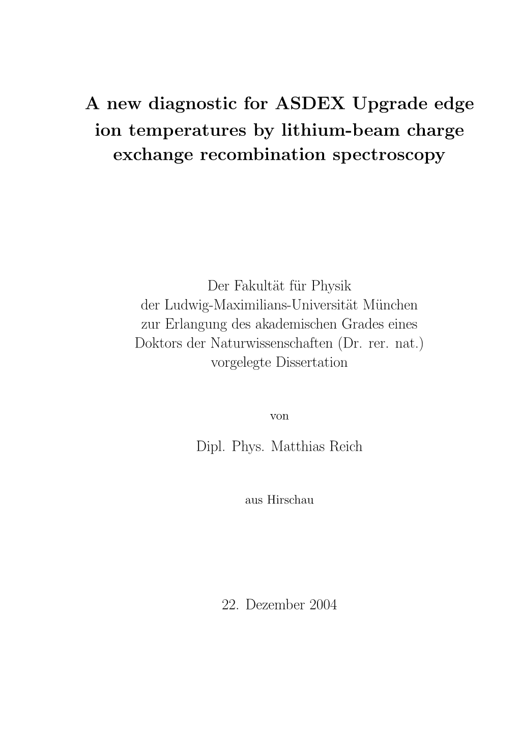 A New Diagnostic for ASDEX Upgrade Edge Ion Temperatures by Lithium-Beam Charge Exchange Recombination Spectroscopy