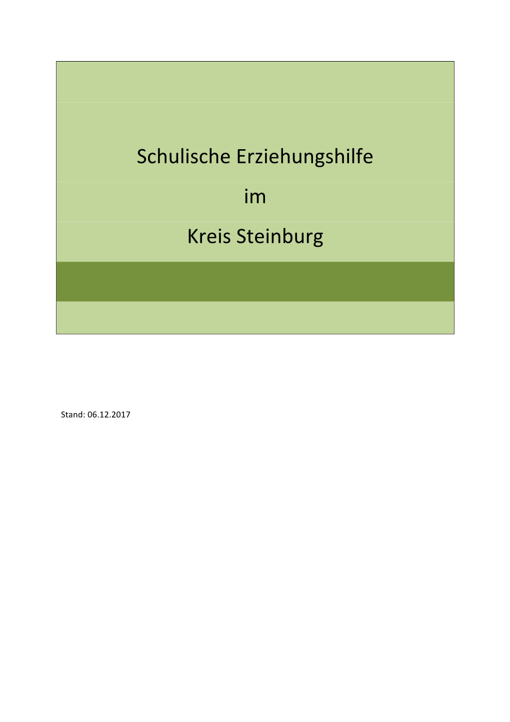 Schulische Erziehungshilfe Im Kreis Steinburg