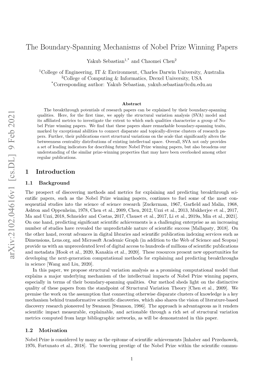 The Boundary-Spanning Mechanisms of Nobel Prize Winning Papers