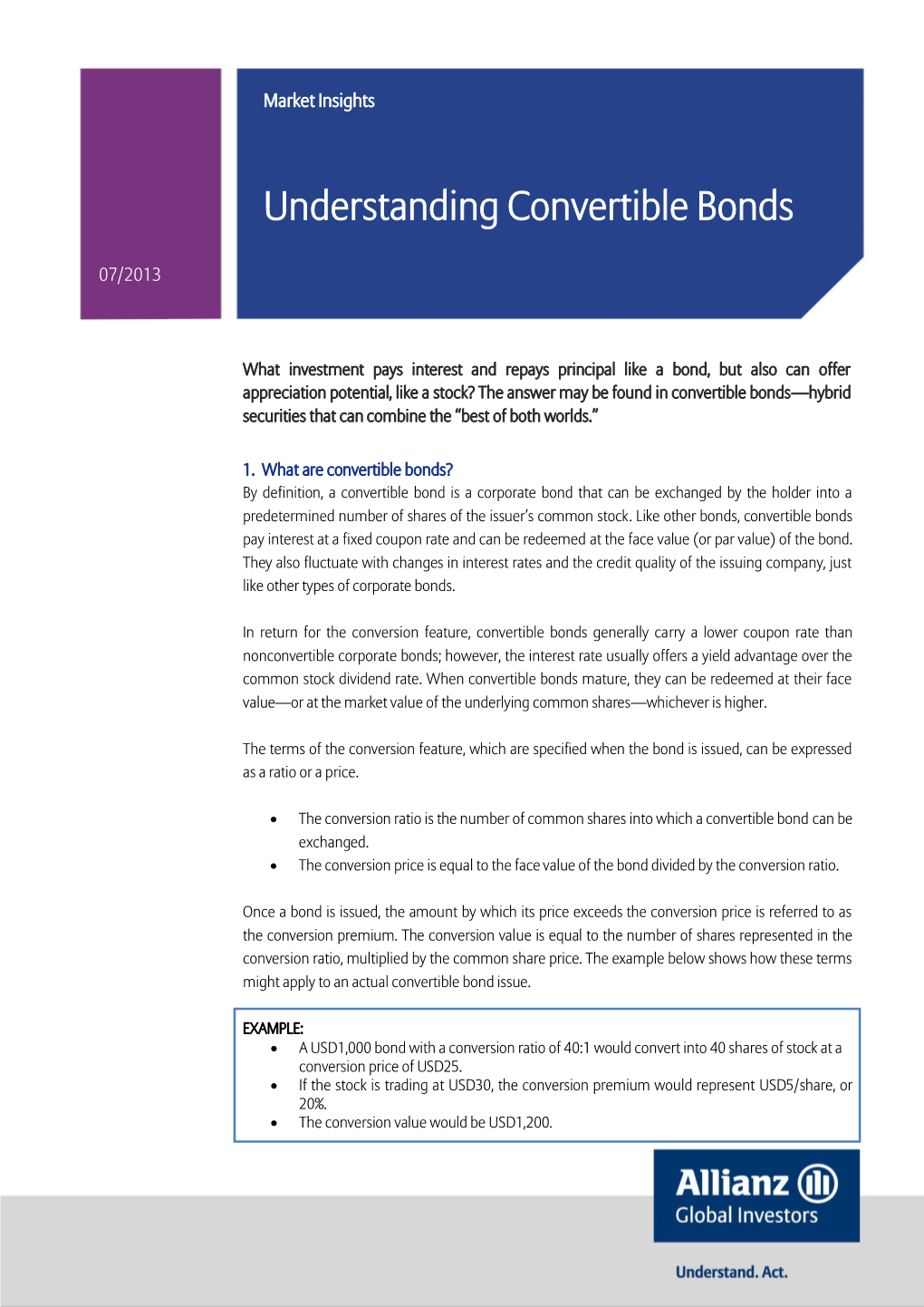 Understanding Convertible Bonds