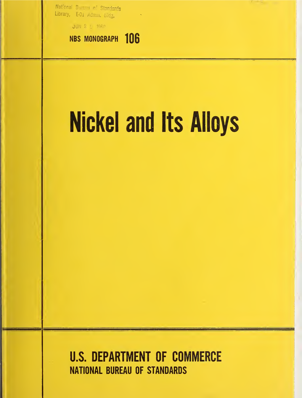 Nickel and Its Alloys