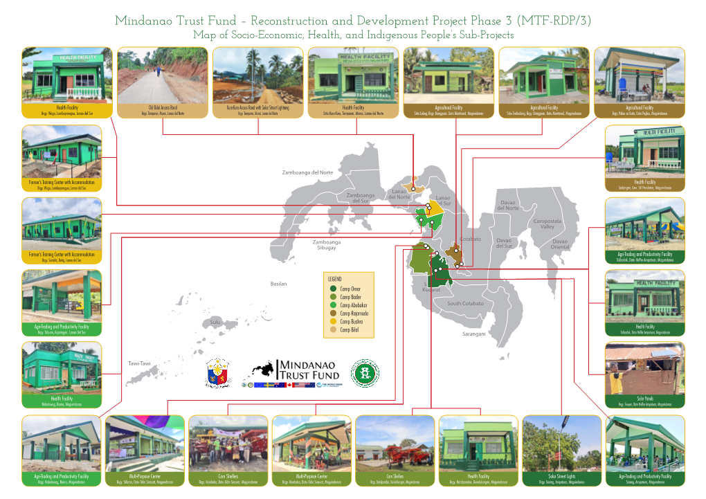 MTF-RDP/3) Map of Socio-Economic, Health, and Indigenous People’S Sub-Projects