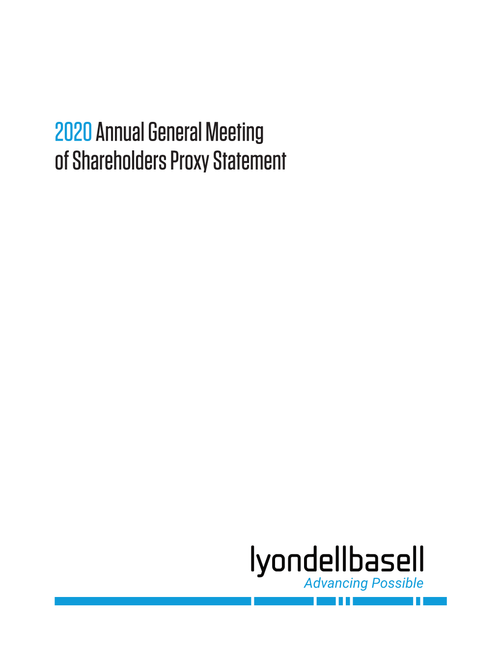 2020Annual General Meeting of Shareholders Proxy Statement