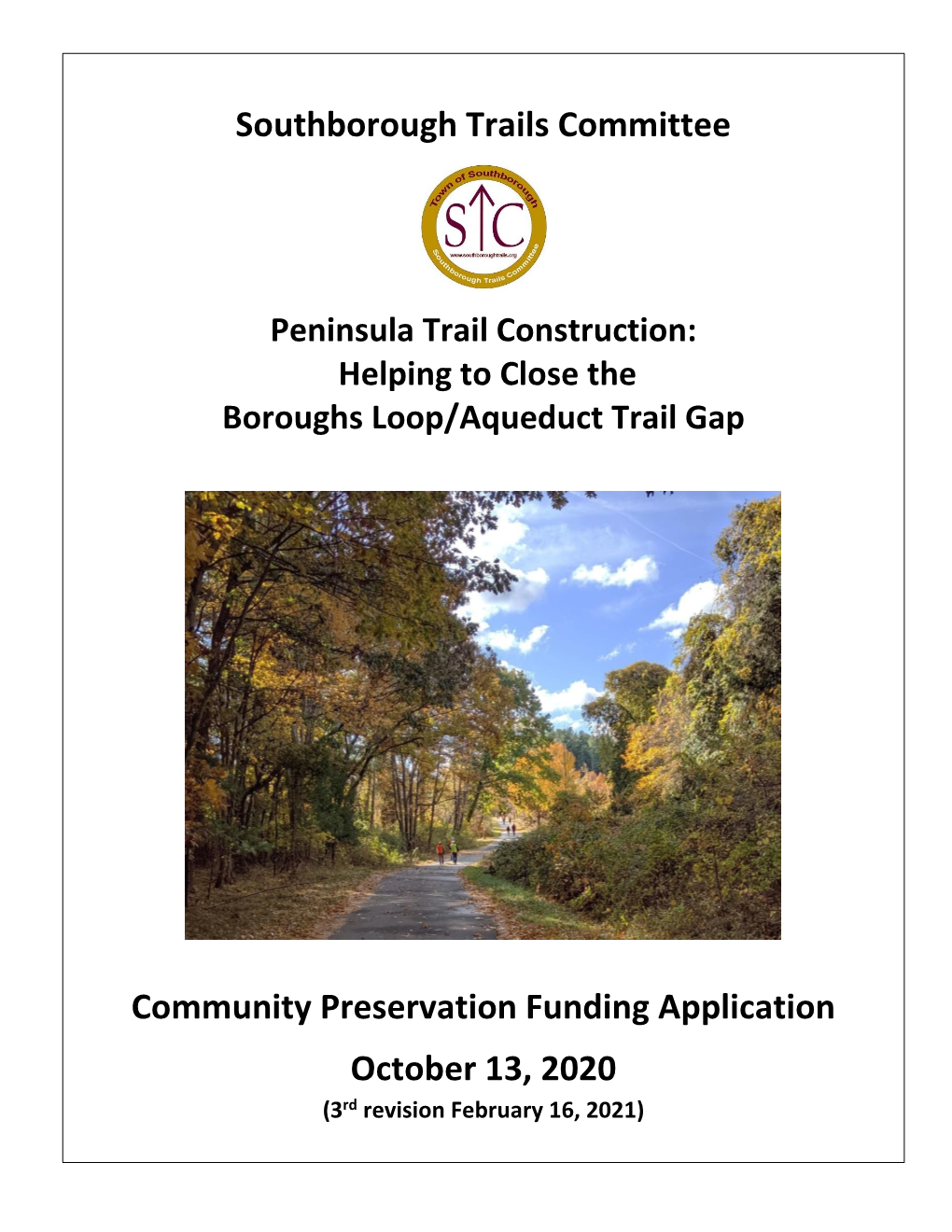 Trails Committee CPA Application Link