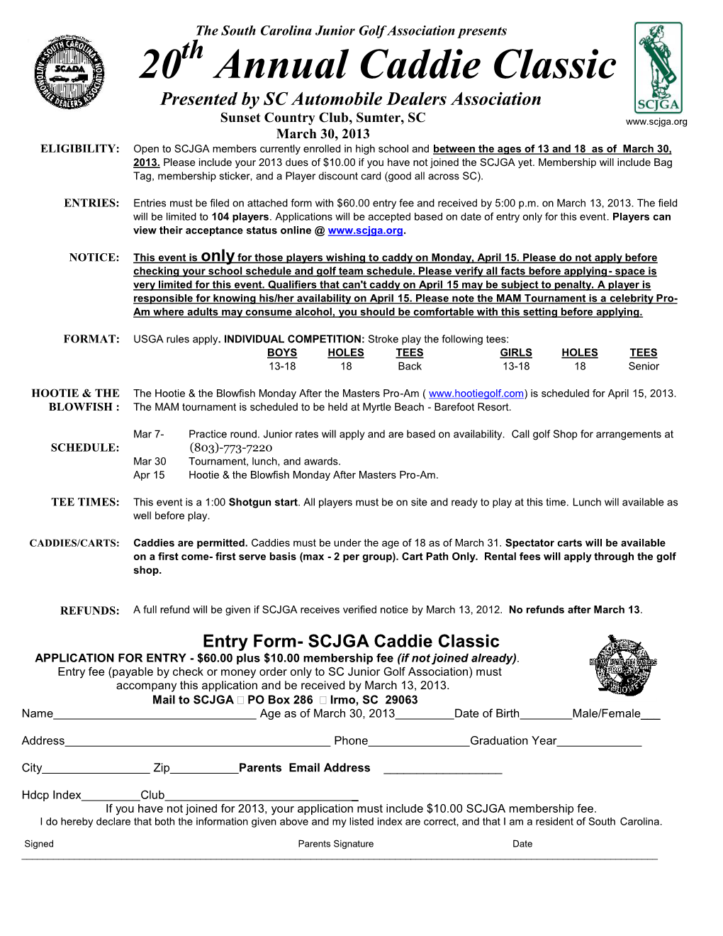 Caddie Application