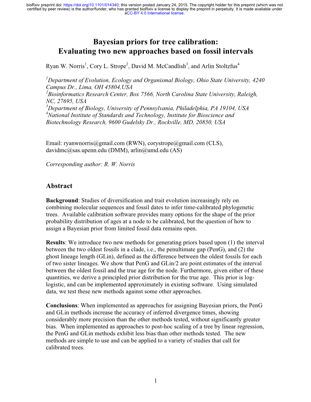 Bayesian Priors for Tree Calibration: Evaluating Two New Approaches Based on Fossil Intervals