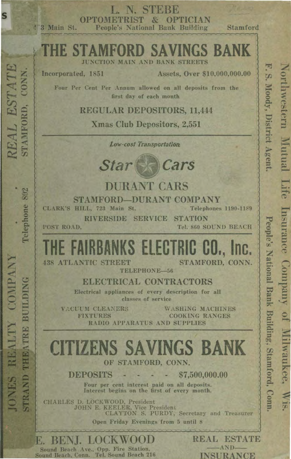 Citizens Savings Bank of Stamford, Conn