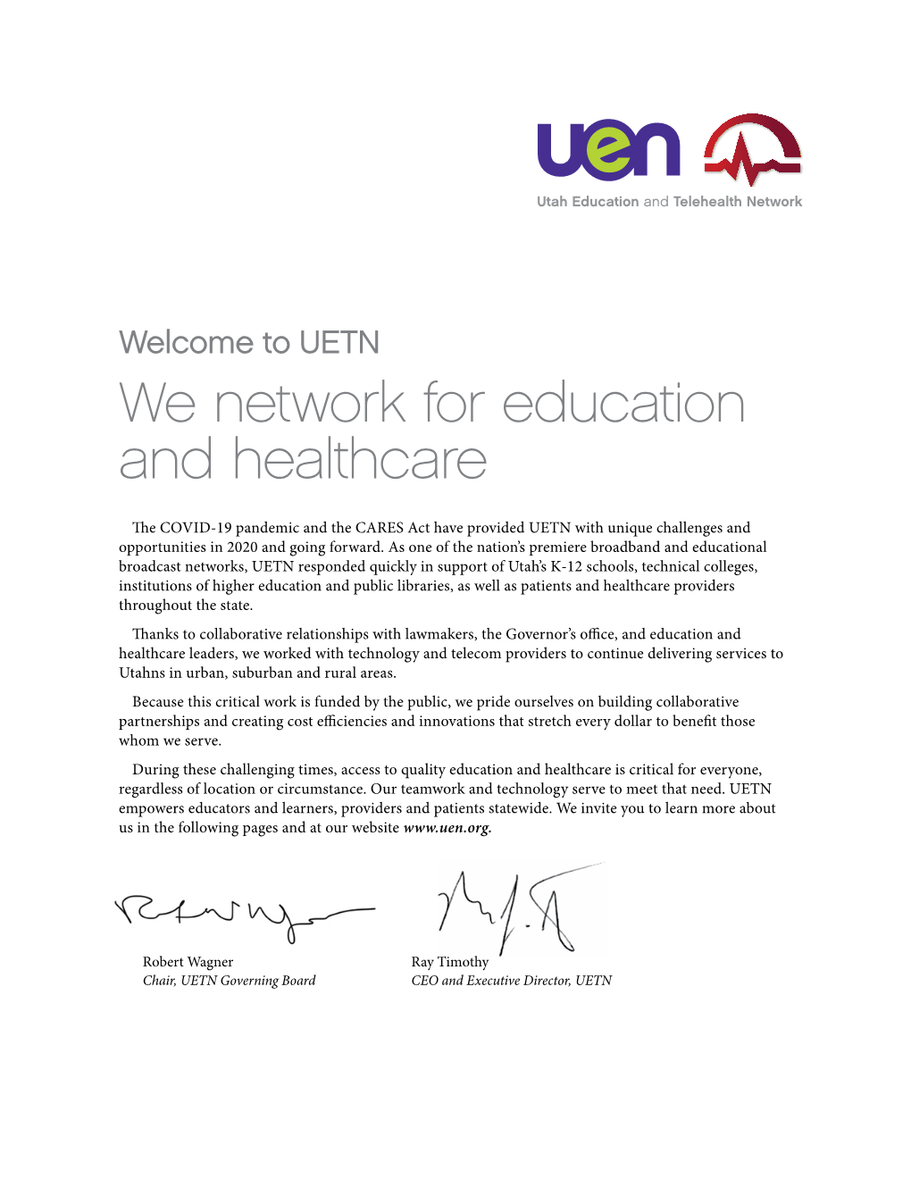 UETN We Network for Education and Healthcare