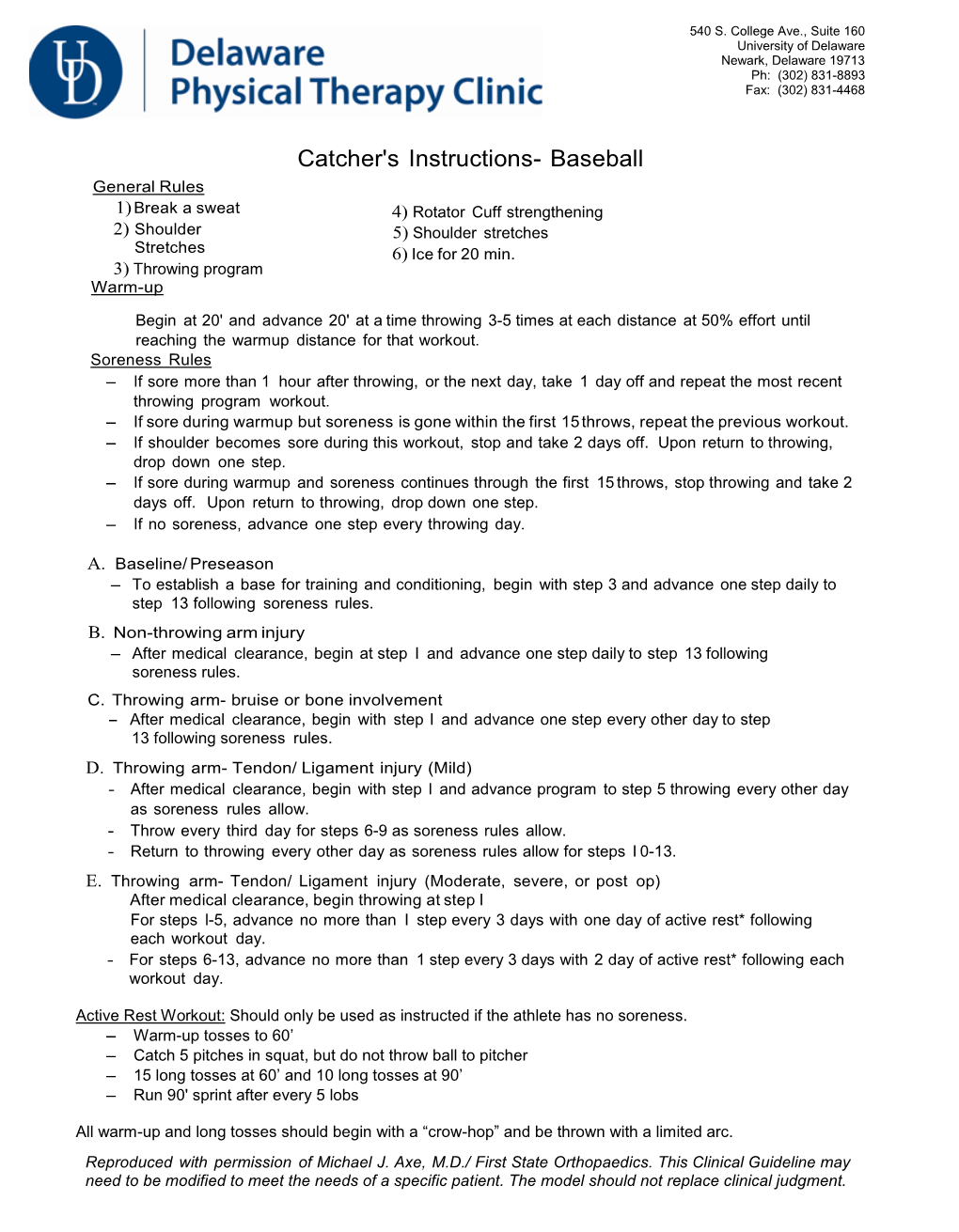 Catcher's Instructions- Baseball