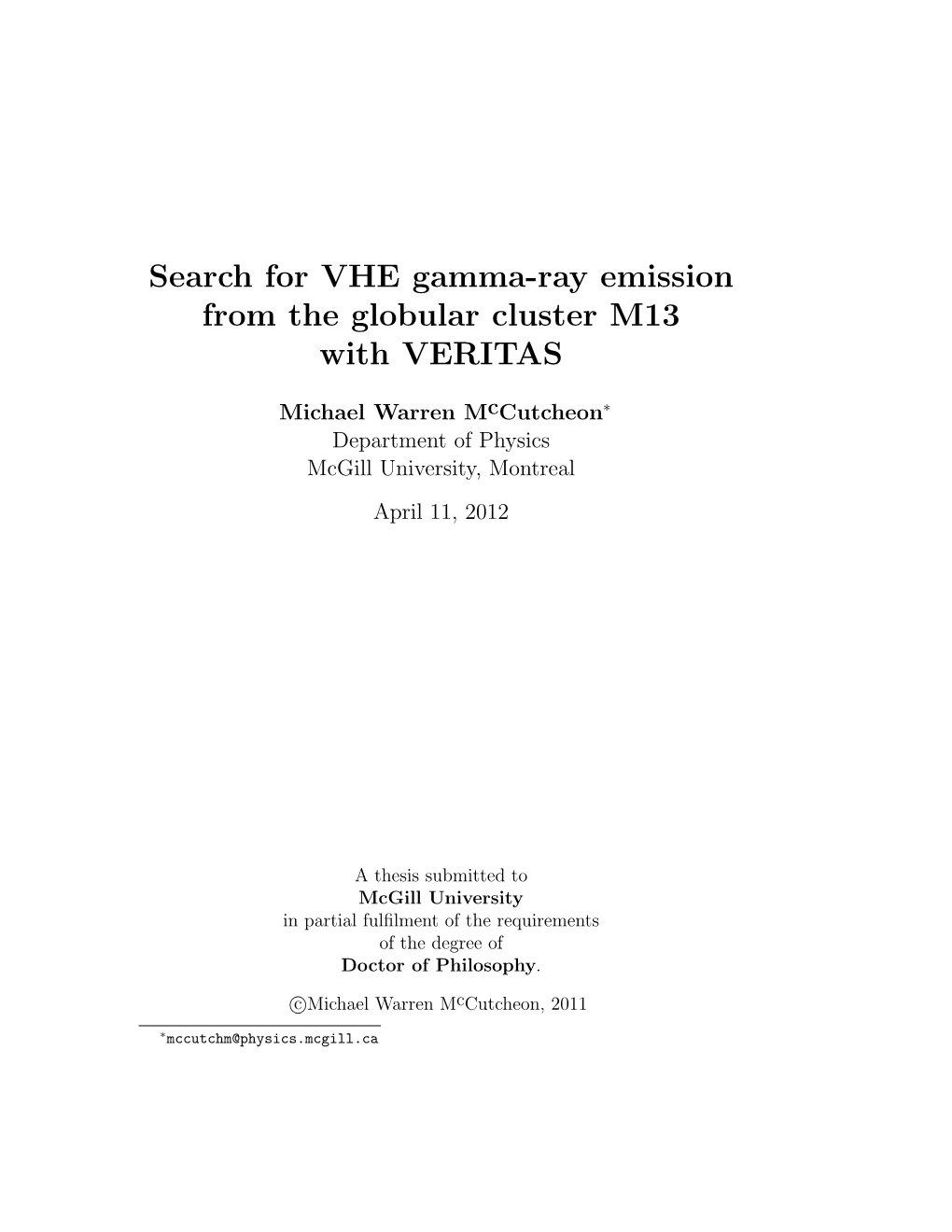 Search for VHE Gamma-Ray Emission from the Globular Cluster M13 with VERITAS