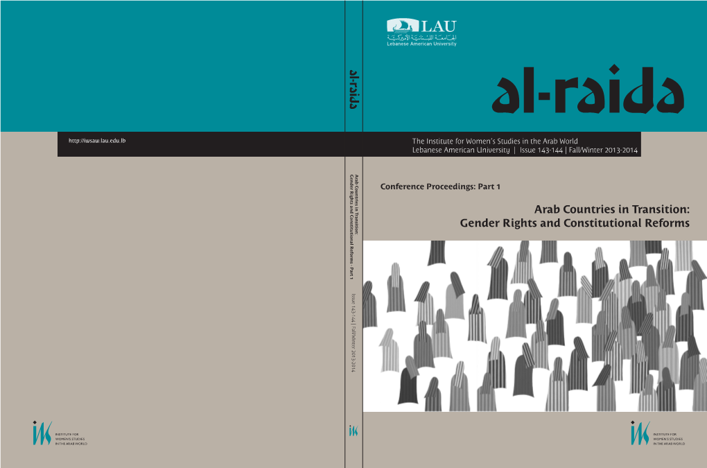 Arab Countries in Transition: Gender Rights and Constitutional Reforms